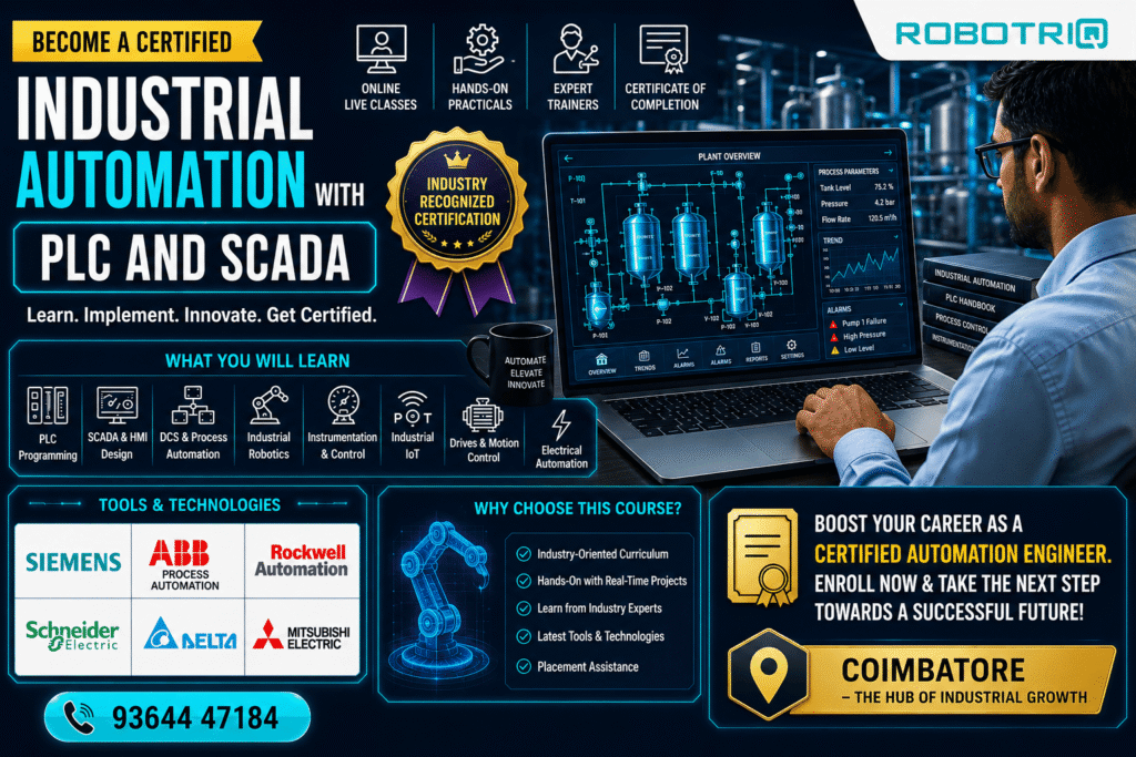 Industrial Automation with PLC & SCADA