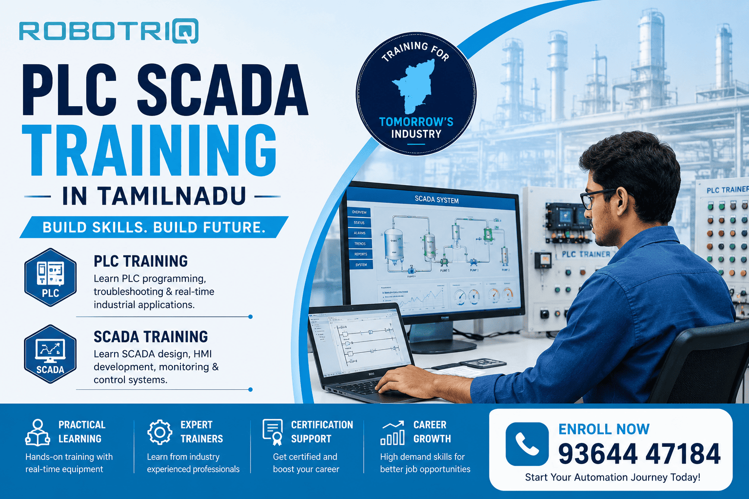 PLC SCADA Training in India | Robotriq
