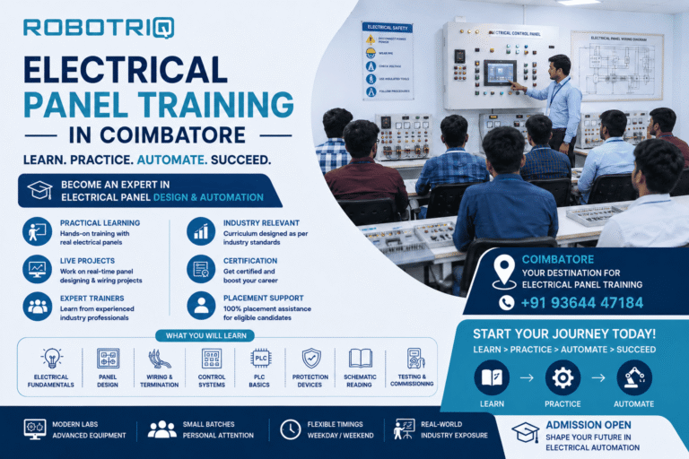 Electrical Panel Training in Coimbatore | Robotriq