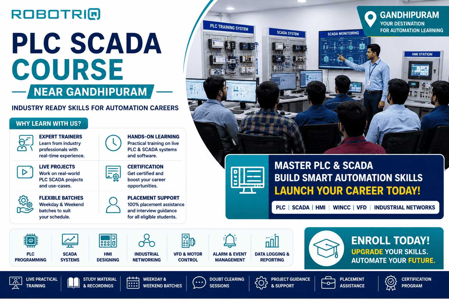 PLC SCADA Course Near Gandhipuram